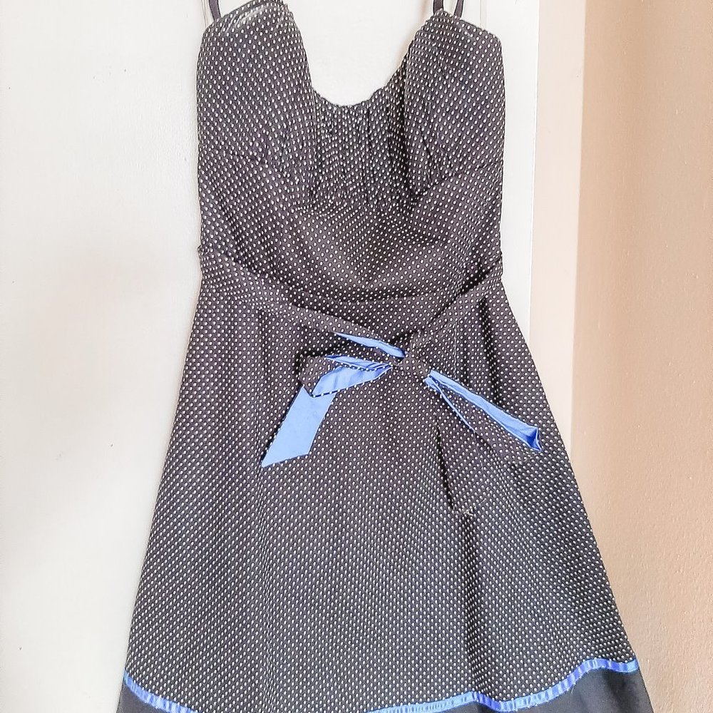 Maurices black polka dot dress